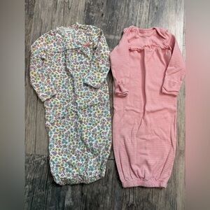 Carter's Floral and Pink Striped Sleep Gowns
